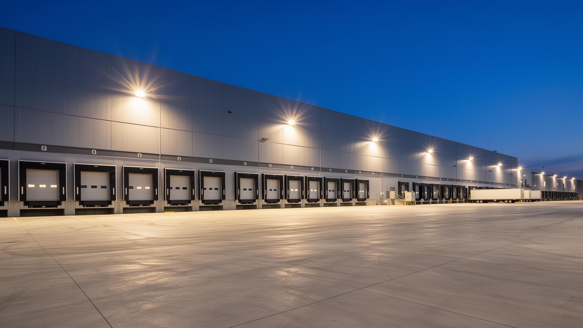 Warehouse loading dock maintained by Nationwide Maintenance
